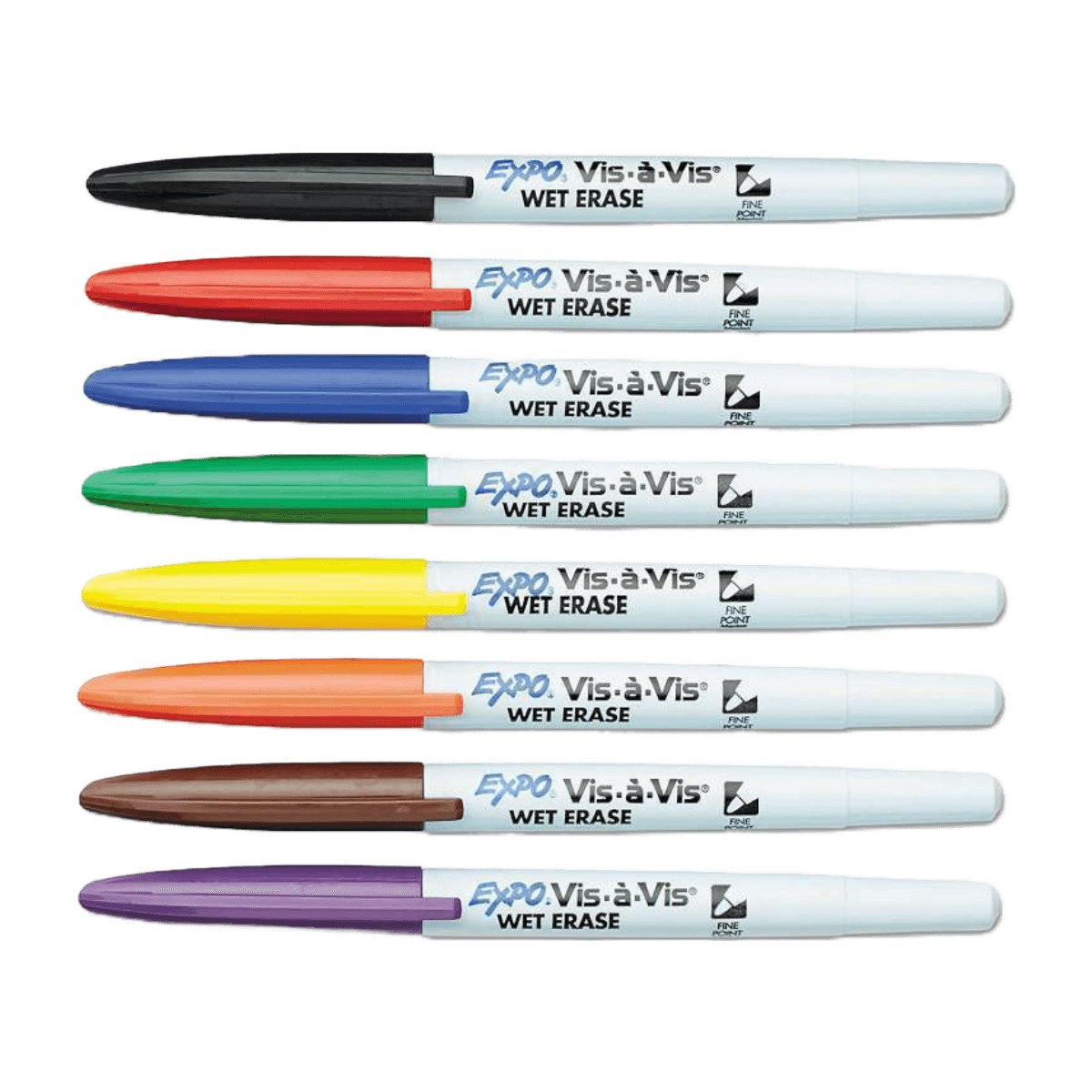 8-Pack Vis-A-Vis Wet Erase Expo Markers